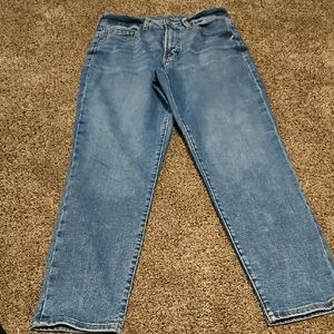 Old Navy Blue High-Rise OG Streaight Leg Denim Jeans Size 8